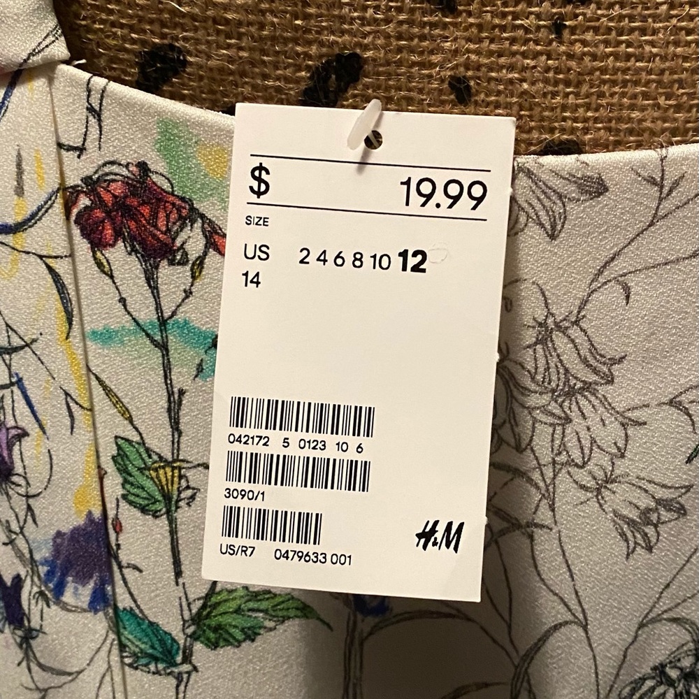 👗H&M FLORAL PRINT DRESS (NWT) - Picture 8 of 8